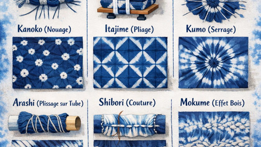 Les techniques de teinture Shibori