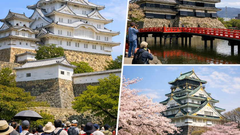 Visite des châteaux historiques du Japon