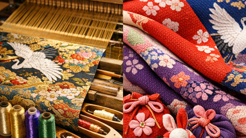 Artisanat du textile : Nishijin-ori et Chirimen