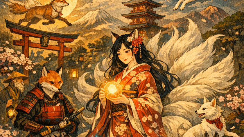 Histoires de Kitsune : les renards magiques