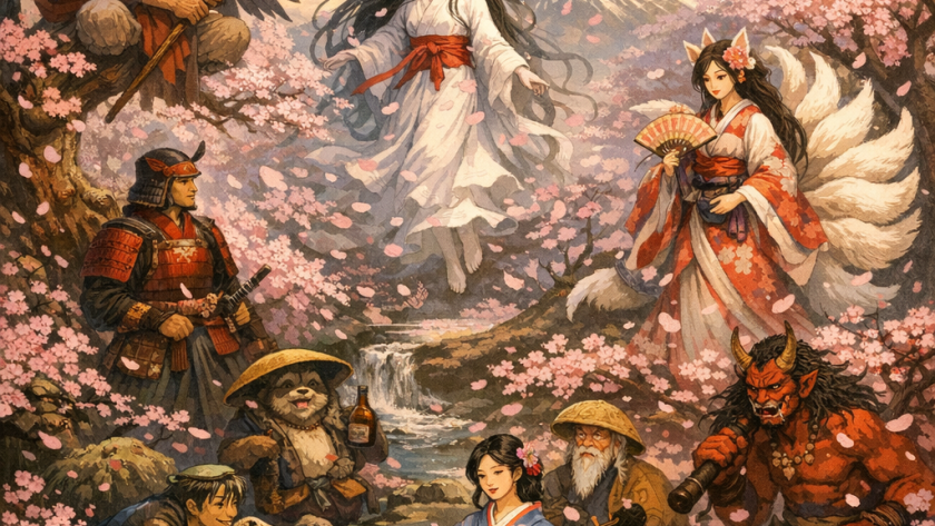 Le folklore des cerisiers en fleurs