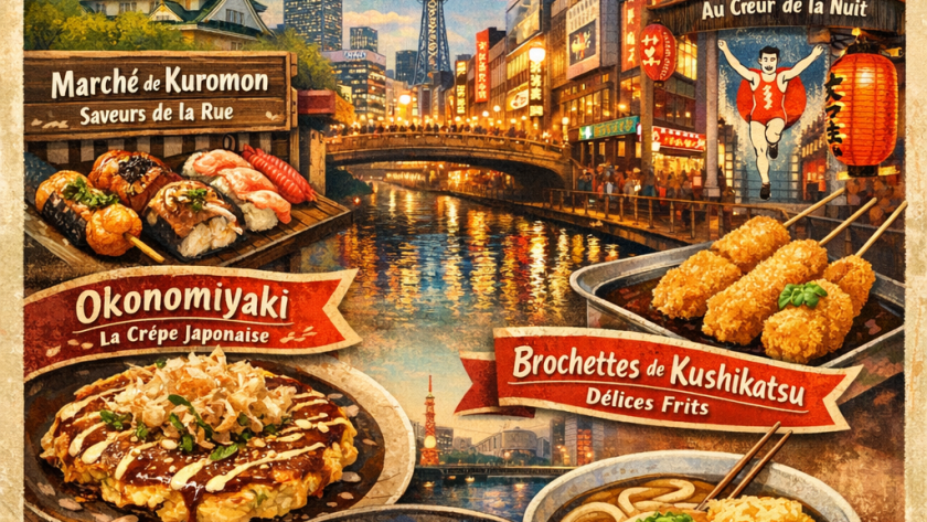Itinéraire gourmand à Osaka : capitale de la cuisine