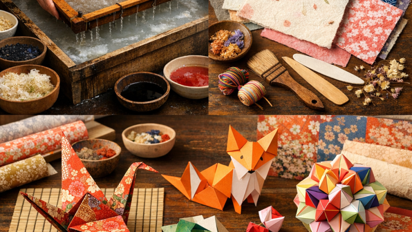 Artisanat du papier Washi et origami