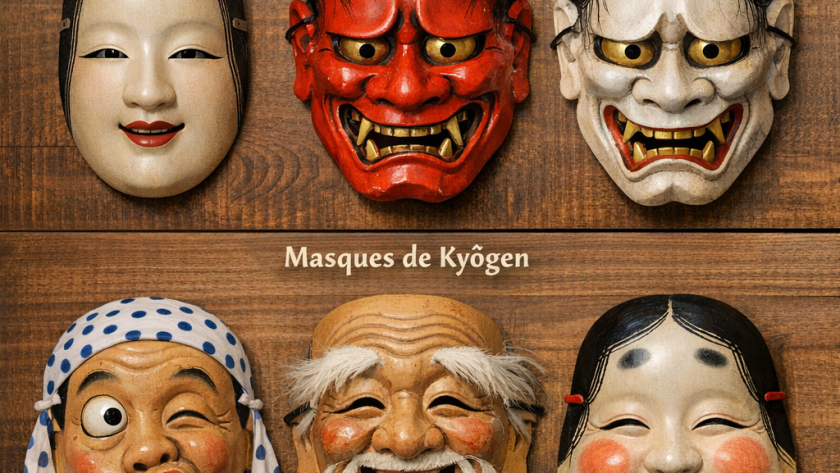 Les masques traditionnels japonais : Nô et Kyôgen