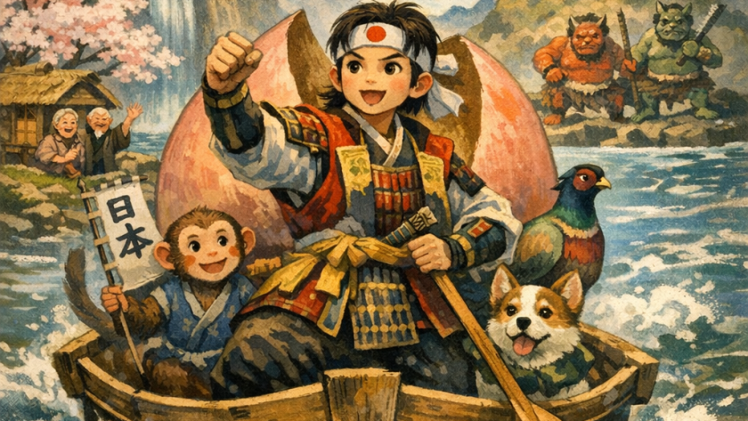 La légende de Momotaro : le garçon-pêcheur